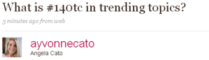 What is #140tc tweet